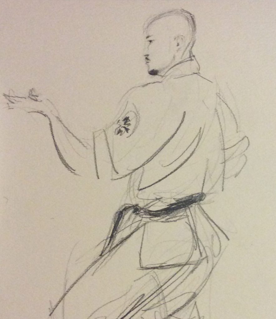 Shihan Kenichi Sato, 5th Dan, demonstrating kata